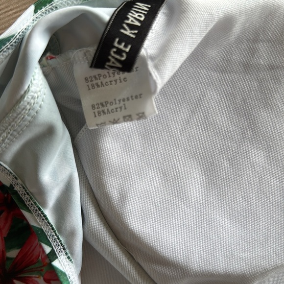 Grace Karin Tropical Floral One Piece Swimsuit Sz XL - Picture 9 of 16